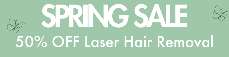 laser hair removal spring sale 50% off